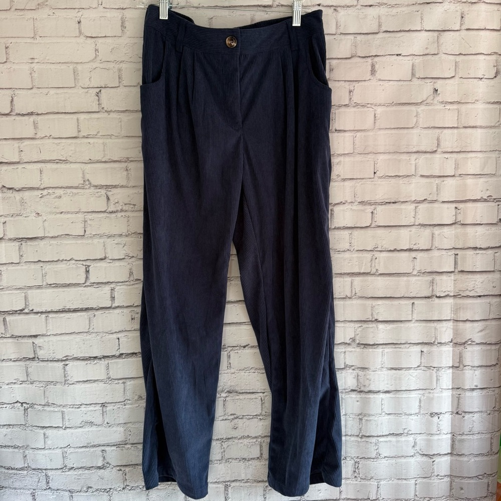 HALARA Women's Navy Corduroy Pants